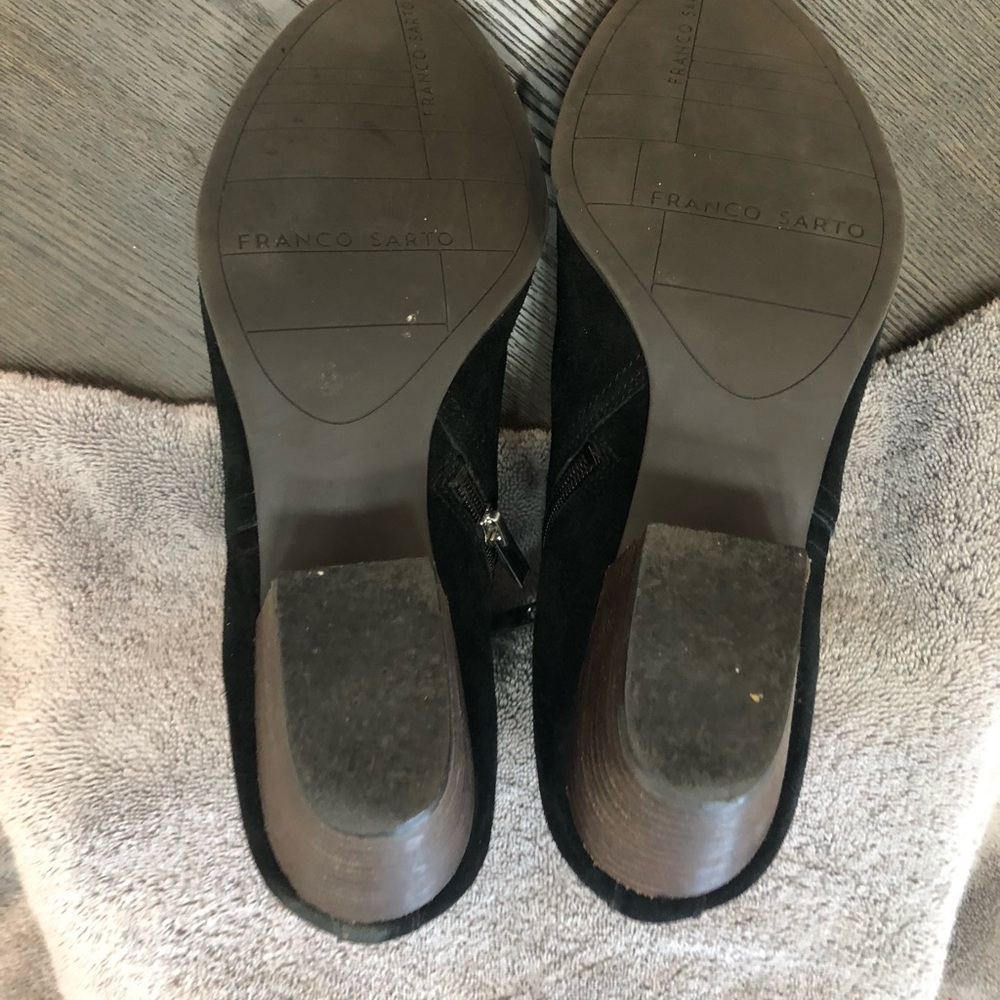 Franco Sarto black suede ankle boots - Picture 7 of 15